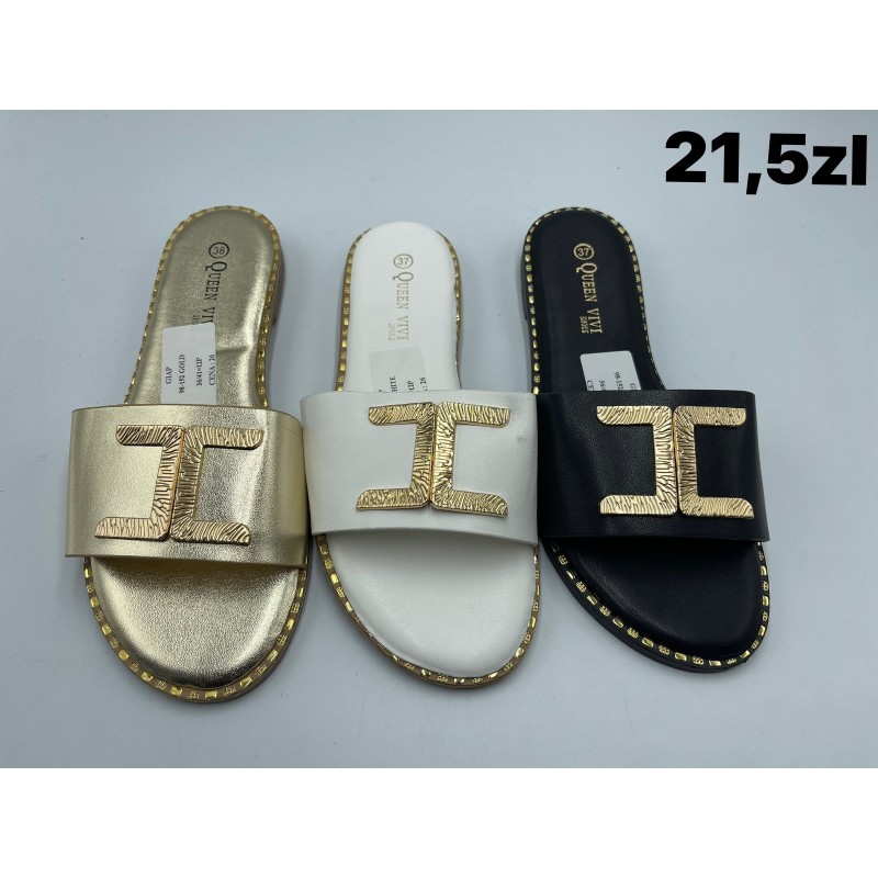 Buty Klapki Damskie (36-41,12par) Kolor Jak na zdzięciu