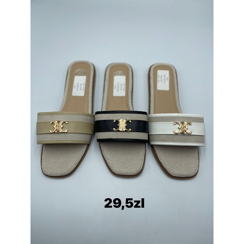 Buty Klapki Damskie (36-41,12par) Kolor Jak na zdzięciu