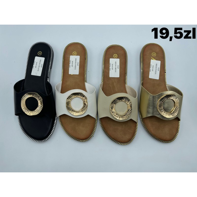 Buty Klapki Damskie (36-41,12par) Kolor Jak na zdzięciu