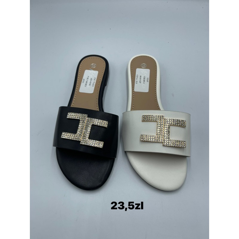 Buty Klapki Damskie (36-41,12par) Kolor Jak na zdzięciu