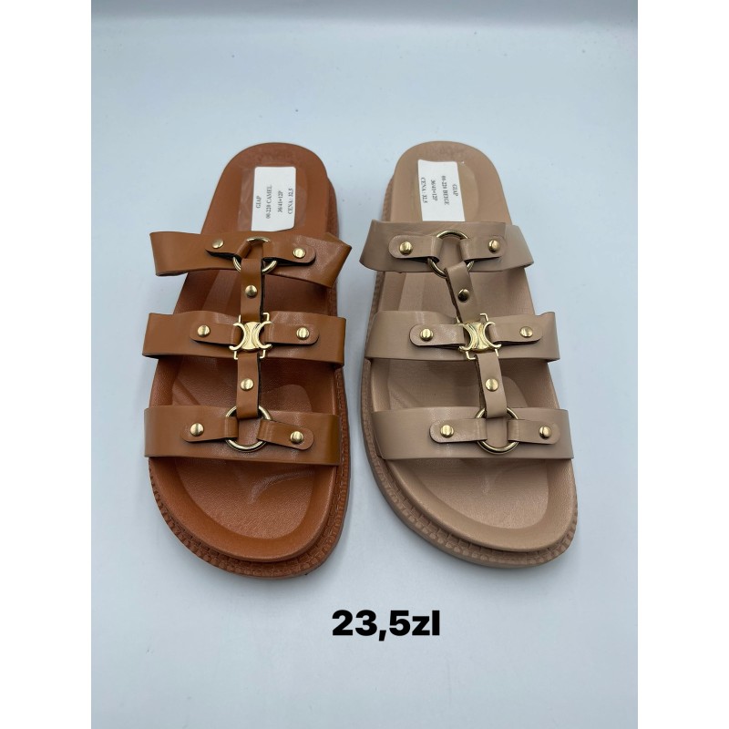 Buty Klapki Damskie (36-41,12par) Kolor Jak na zdzięciu