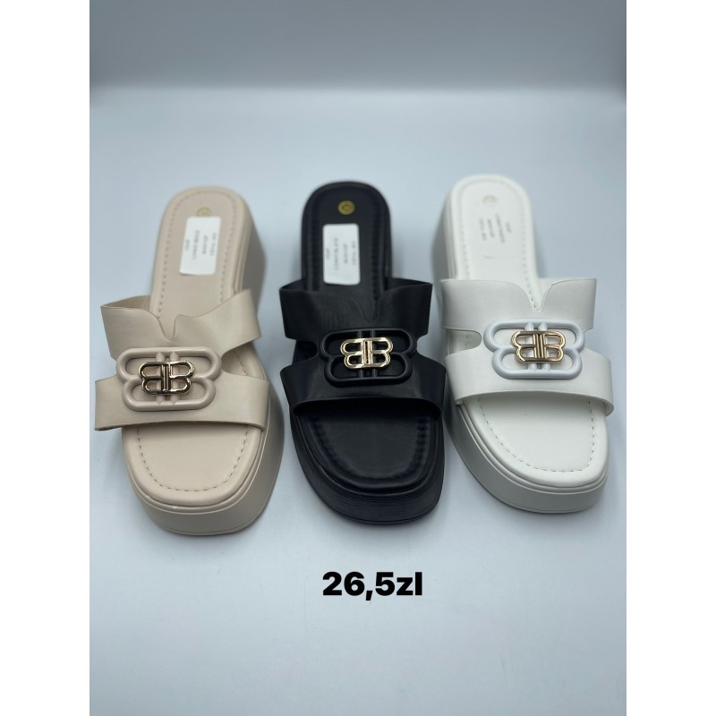 Buty Klapki Damskie (36-41,12par) Kolor Jak na zdzięciu