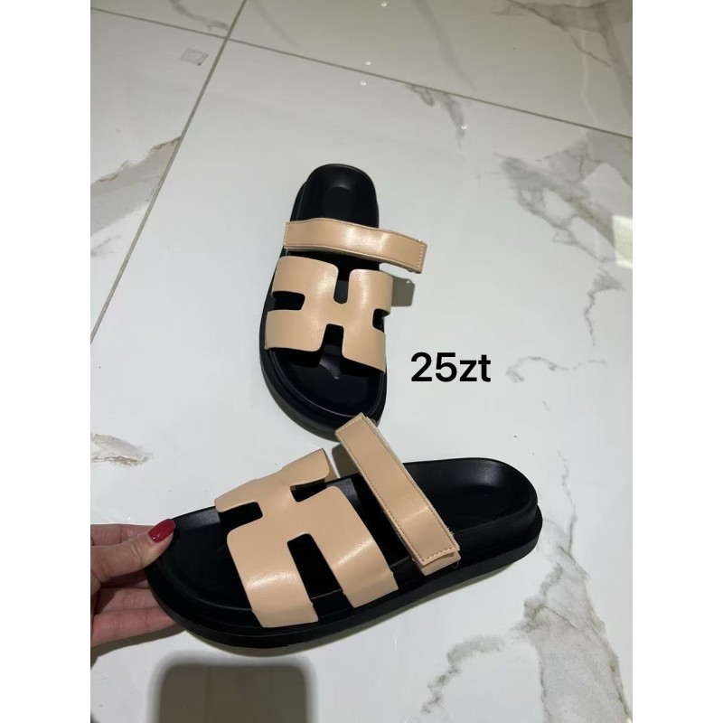 Buty Klapki Damskie (36-41,12par)Kolor Jak na zdzięciu