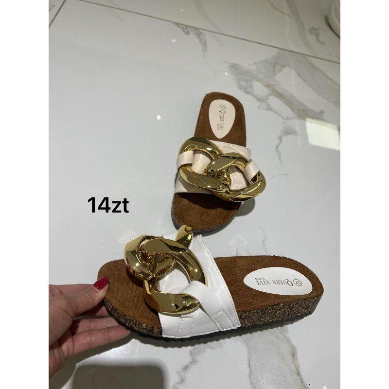 Buty Klapki Damskie (36-41,12par)Kolor Jak na zdzięciu