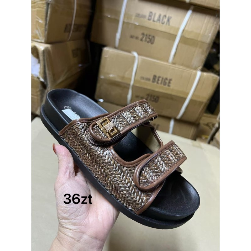 Buty Klapki Damskie (36-41,12par)Kolor Jak na zdzięciu
