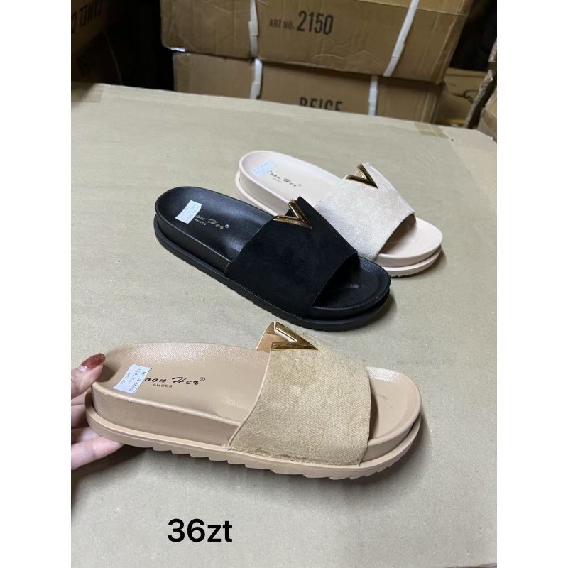 Buty Klapki Damskie (36-41,12par)Kolor Jak na zdzięciu