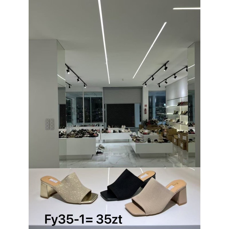 Buty Klapki Damskie (36-41,12par)Kolor Jak na zdzięciu