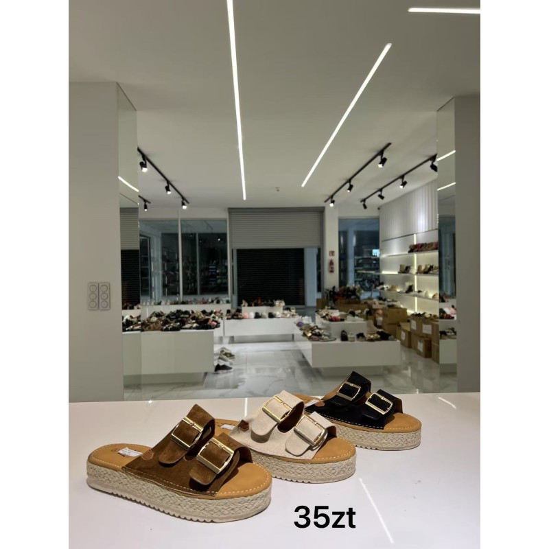 Buty Klapki Damskie (36-41,12par)Kolor Jak na zdzięciu