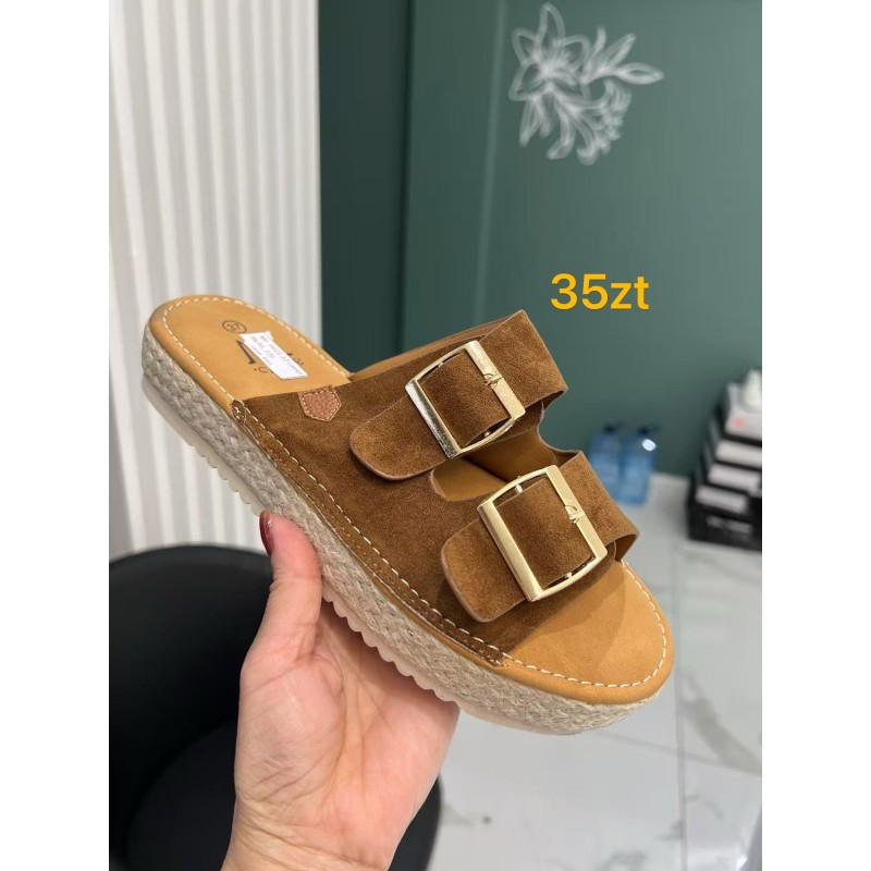 Buty Klapki Damskie (36-41,12par)Kolor Jak na zdzięciu