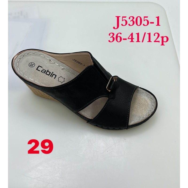 Buty Klapki Damskie (36-41,12par)Kolor Jak na zdzięciu