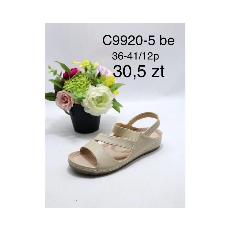 Buty Sandały Damskie(36-41,12par)Kolor Jak na zdzięciu