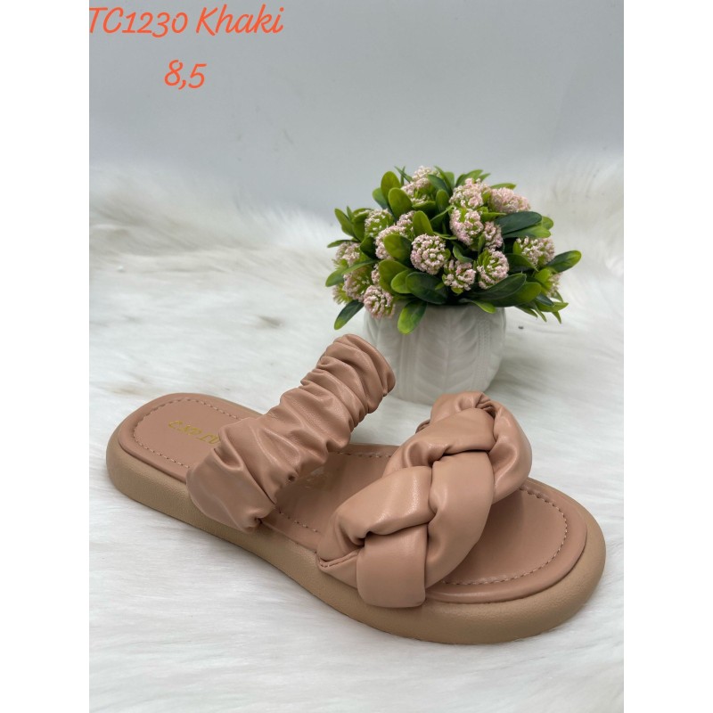 Buty Klapki Damskie(36-41,12par)Kolor Jak na zdzięciu