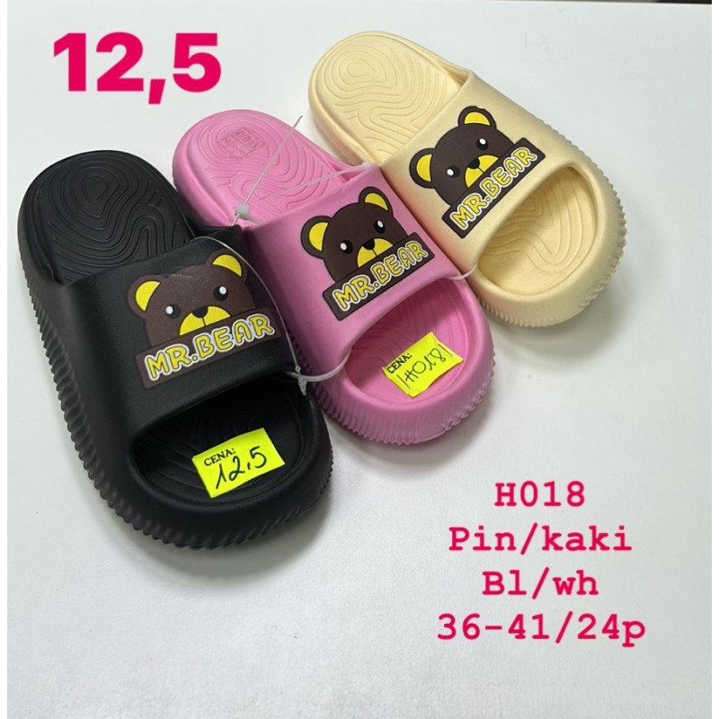 Buty Klapki Damskie (36-41,24par)Kolor Jak na zdzięciu