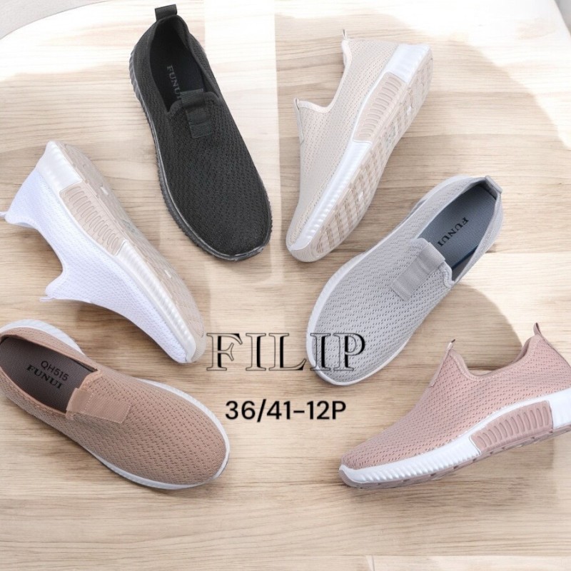 Buty Półbuty Damskie (36-41,12par)Kolor Jak na zdzięciu