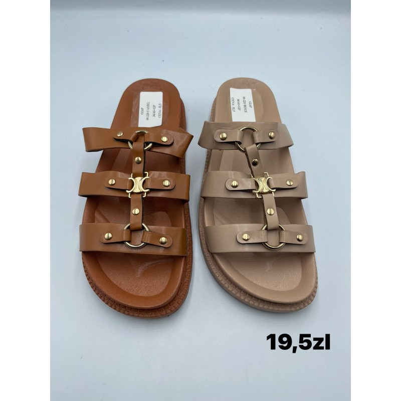 Buty Klapki Damskie(36-41,12par)Kolor Jak na zdzięciu
