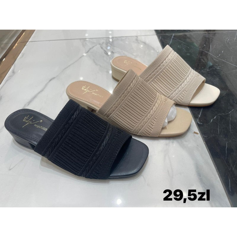 Buty Klapki Damskie(36-41,12par)Kolor Jak na zdzięciu