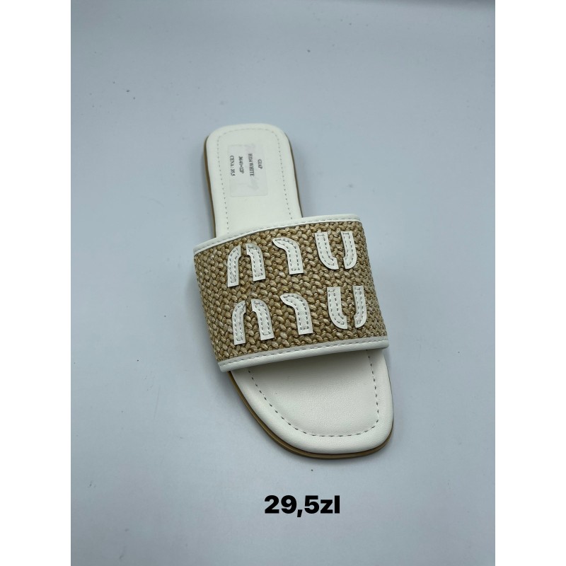 Buty Klapki Damskie(36-41,12par)Kolor Jak na zdzięciu