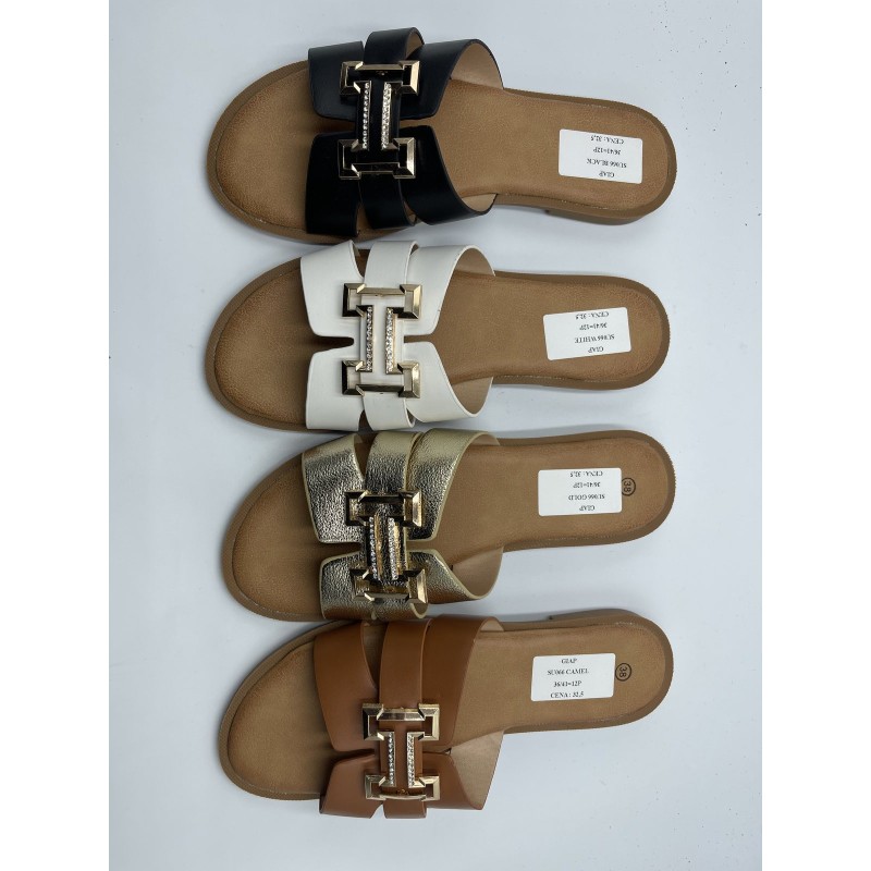 Buty Klapki Damskie(36-41,12par)Kolor Jak na zdzięciu