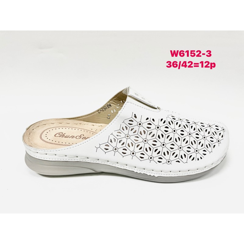 Buty Klapki Damskie(36-42,12par)Kolor Jak na zdzięciu