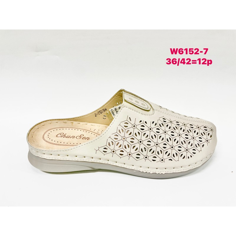 Buty Klapki Damskie(36-42,12par)Kolor Jak na zdzięciu