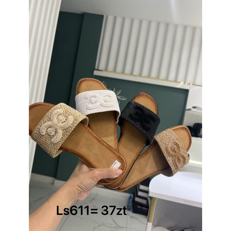 Buty Klapki Damskie (36-41,12par)Kolor Jak na zdzięciu