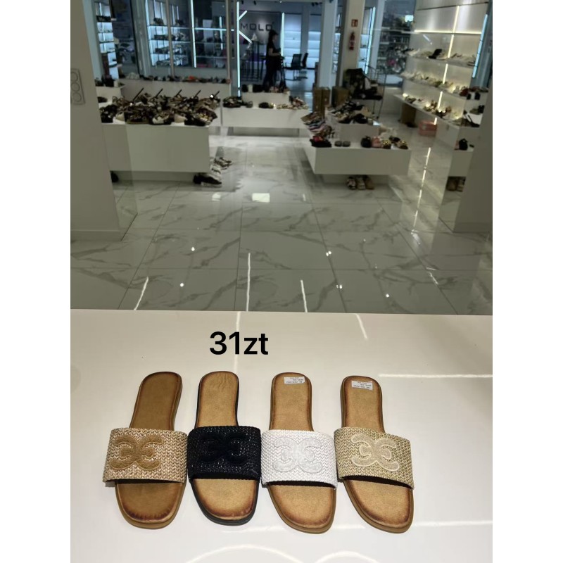 Buty Klapki Damskie(36-41,12par)Kolor Jak na zdzięciu