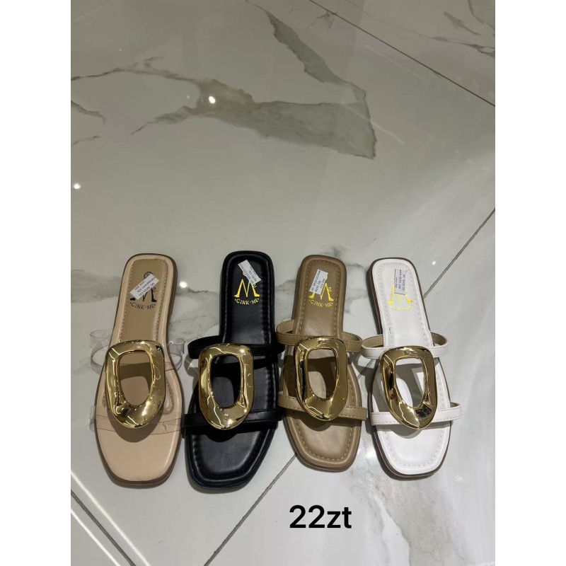 Buty Klapki Damskie(36-41,12par)Kolor Jak na zdzięciu