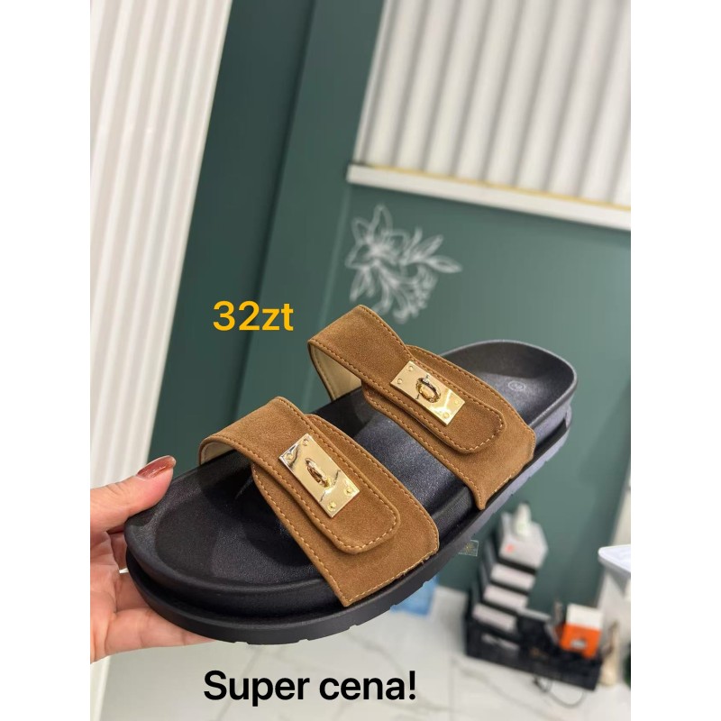 Buty Klapki Damskie(36-41,12par)Kolor Jak na zdzięciu