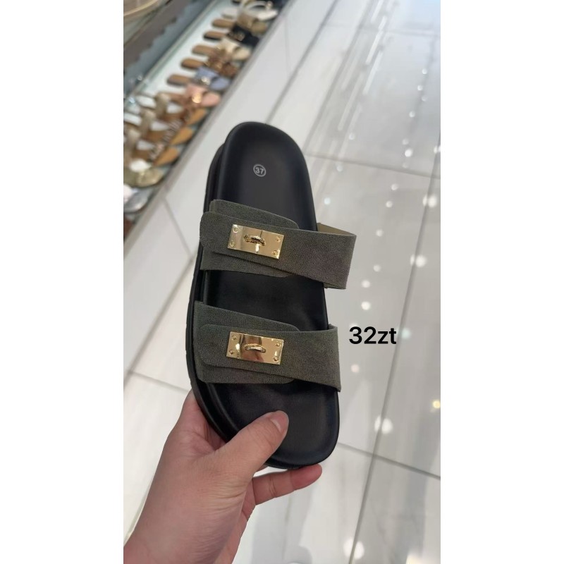 Buty Klapki Damskie(36-41,12par)Kolor Jak na zdzięciu