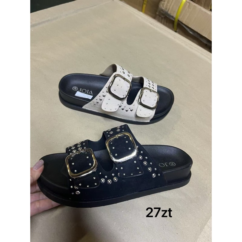 Buty Klapki Damskie(36-41,12par)Kolor Jak na zdzięciu