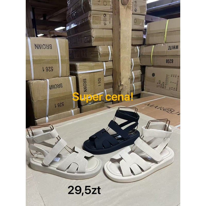 Buty Sandały Damskie(36-41,12par)Kolor Jak na zdzięciu