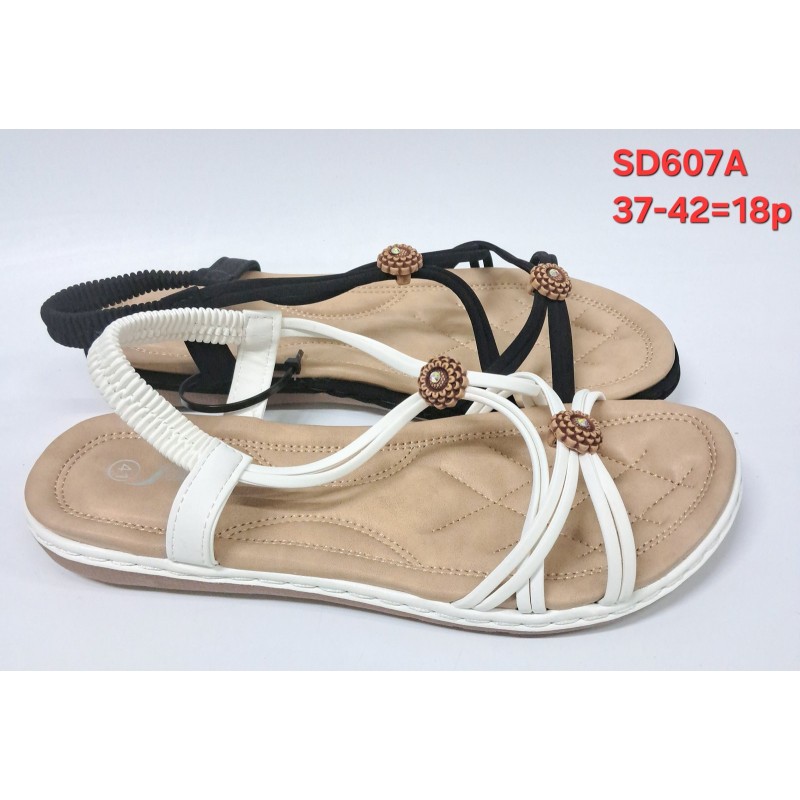Buty Sandały Damskie(37-42,18par)Kolor Jak na zdzięciu