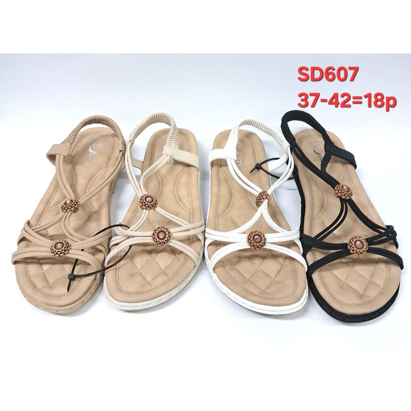 Buty Sandały Damskie(37-42,18par)Kolor Jak na zdzięciu