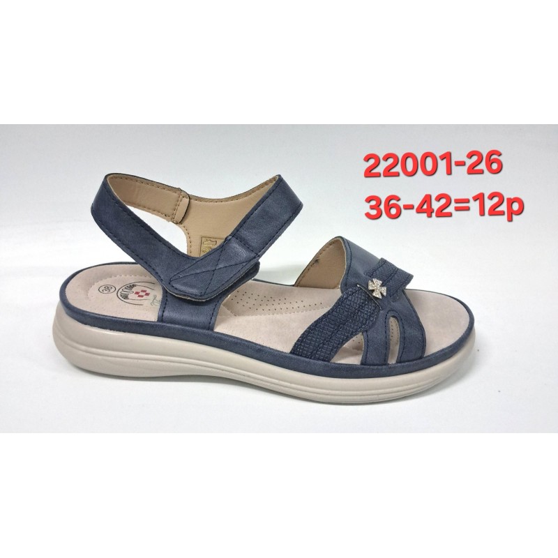 Buty Sandały Damskie(36-42,12par)Kolor Jak na zdzięciu