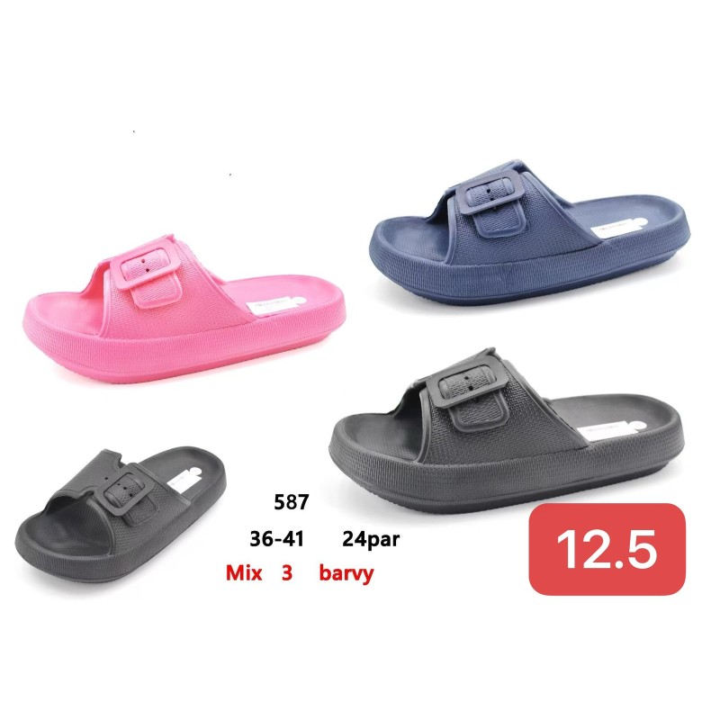 Buty klapki DAMSKIE (36-41,24par)Kolor Jak na zdzięciu