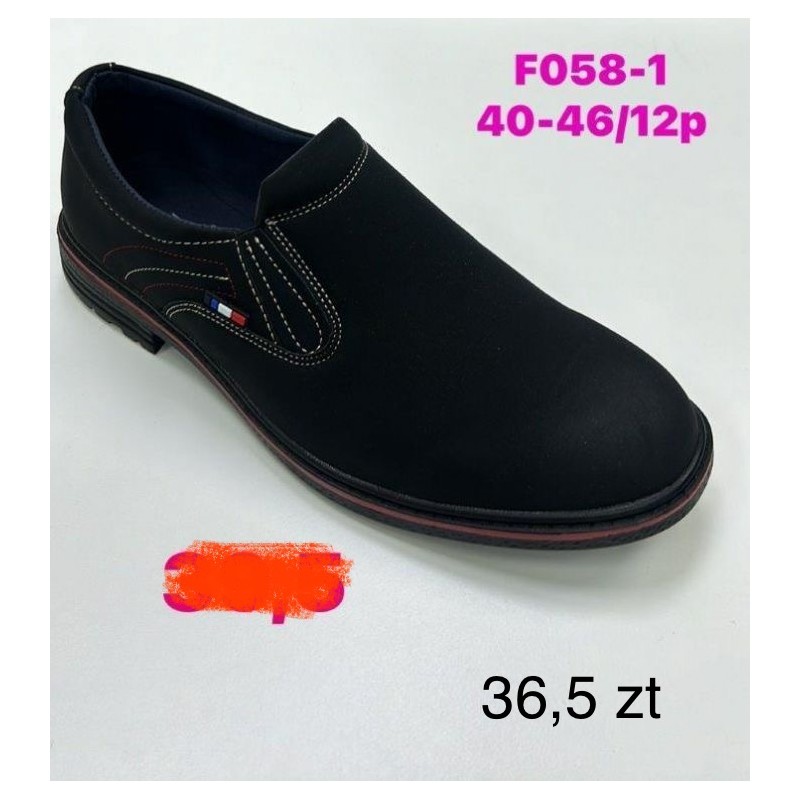 Buty Półbuty MĘSKIE(40-46,12par)Kolor Jak na zdzięciu