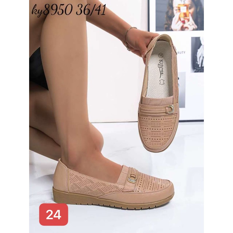 Buty  Półbuty DAMSKIE (36-41,12par)Kolor Jak na zdzięciu
