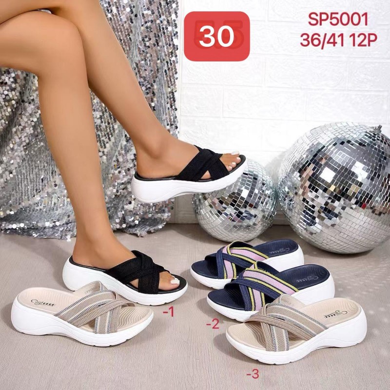 Buty Klapki  DAMSKIE (36-41,12par)Kolor Jak na zdzięciu