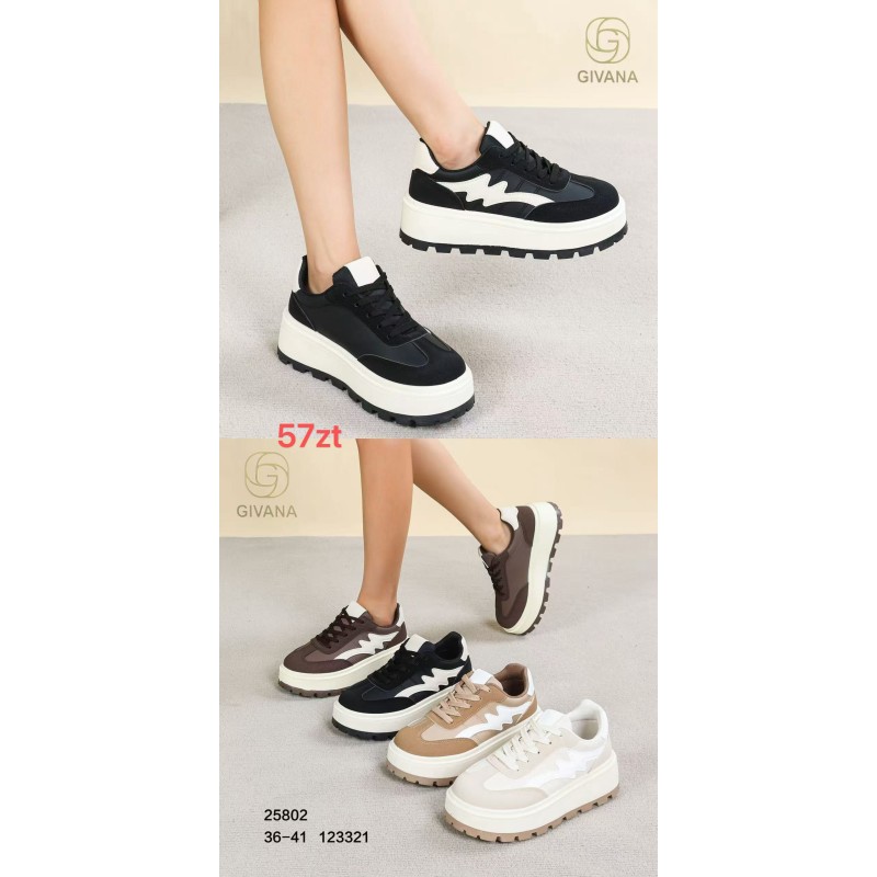 Buty Sportowe DAMSKIE (36-41,12par)Kolor Jak na zdzięciu