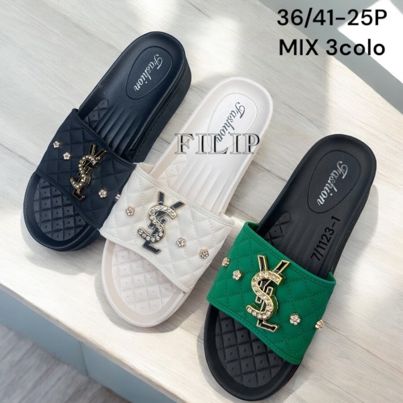 Buty Klapki DAMSKIE (36-41,12par)Kolor Jak na zdzięciu