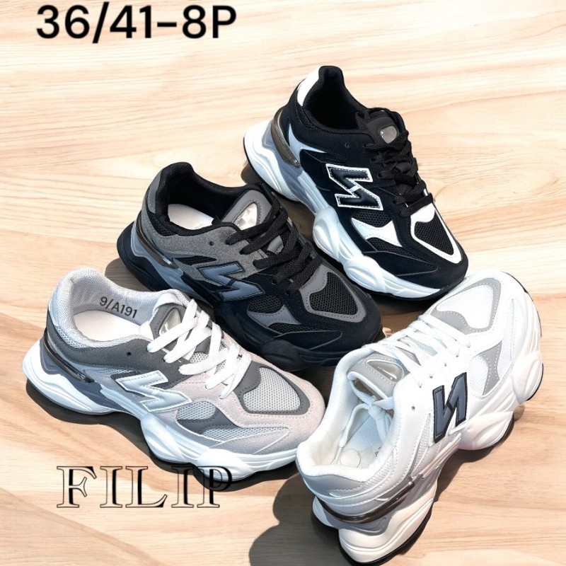 Buty Sportowe DAMSKIE (36-41,12par)Kolor Jak na zdzięciu