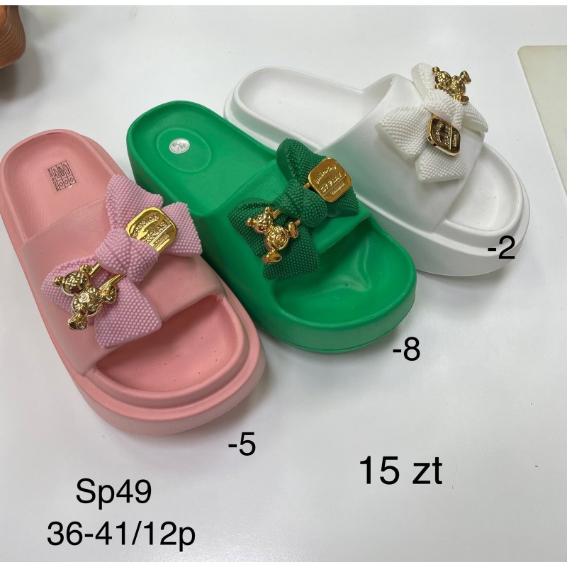 Buty Klapki DAMSKIE (36-41,12par)Kolor Jak na zdzięciu
