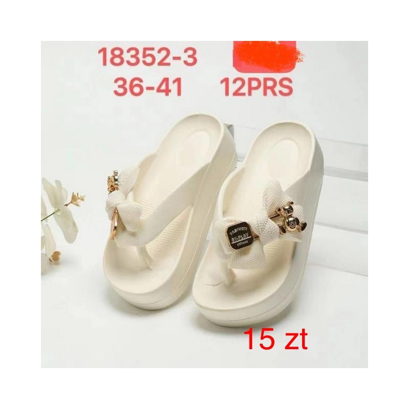 Buty Klapki DAMSKIE (36-41,12par)Kolor Jak na zdzięciu