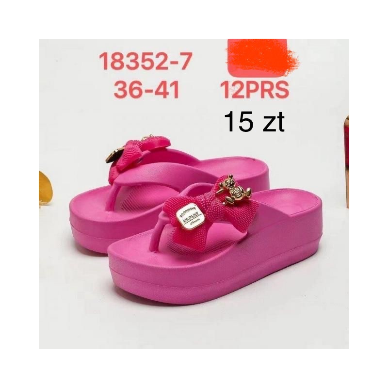 Buty Klapki DAMSKIE (36-41,12par)Kolor Jak na zdzięciu