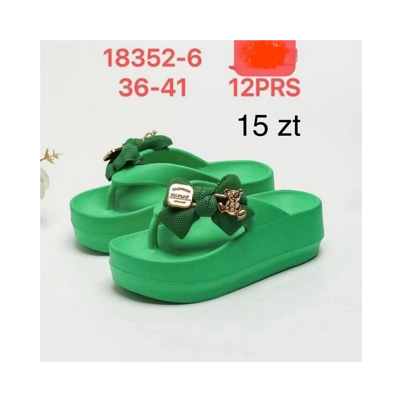 Buty Klapki DAMSKIE (36-41,12par)Kolor Jak na zdzięciu