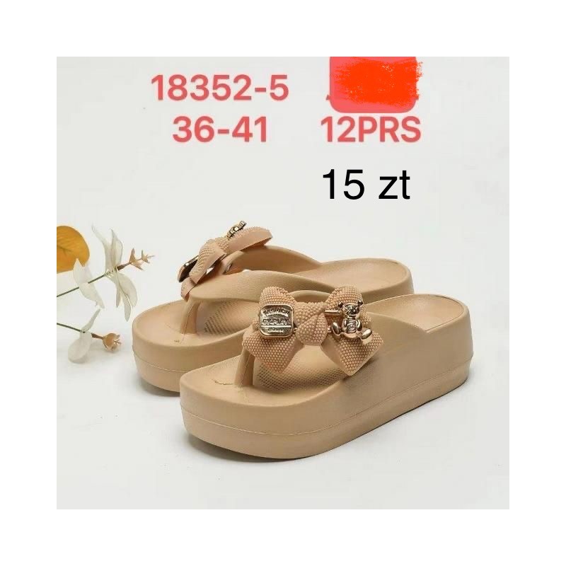 Buty Klapki DAMSKIE (36-41,12par)Kolor Jak na zdzięciu
