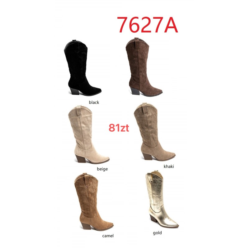 Buty Botki DAMSKIE (36-41,12par)Kolor Jak na zdzięciu