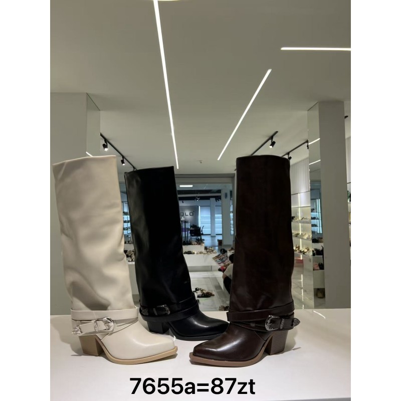 Buty Botki DAMSKIE (36-41,12par)Kolor Jak na zdzięciu