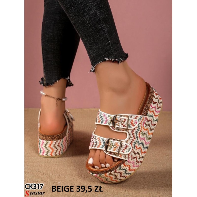 Buty Klapki DAMSKIE (36-41,12par)Kolor Jak na zdzięciu