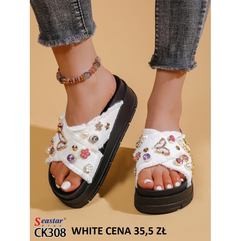 Buty Klapki DAMSKIE (36-41,12par)Kolor Jak na zdzięciu
